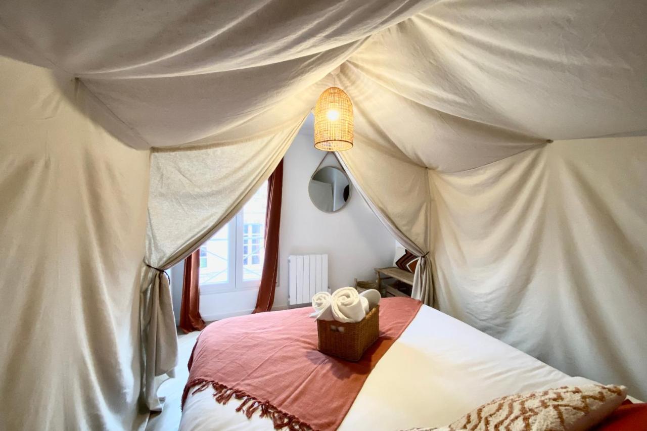 L'Expedition - Best Keys - Experience Unique - Deco Immersive - Lit Queen Size & Canape Convertible - Centre Ville - Netflix & Wifi Illimite - Check-In Autonome - Parking Gratuit Villeneuve-sur-Yonne Ngoại thất bức ảnh