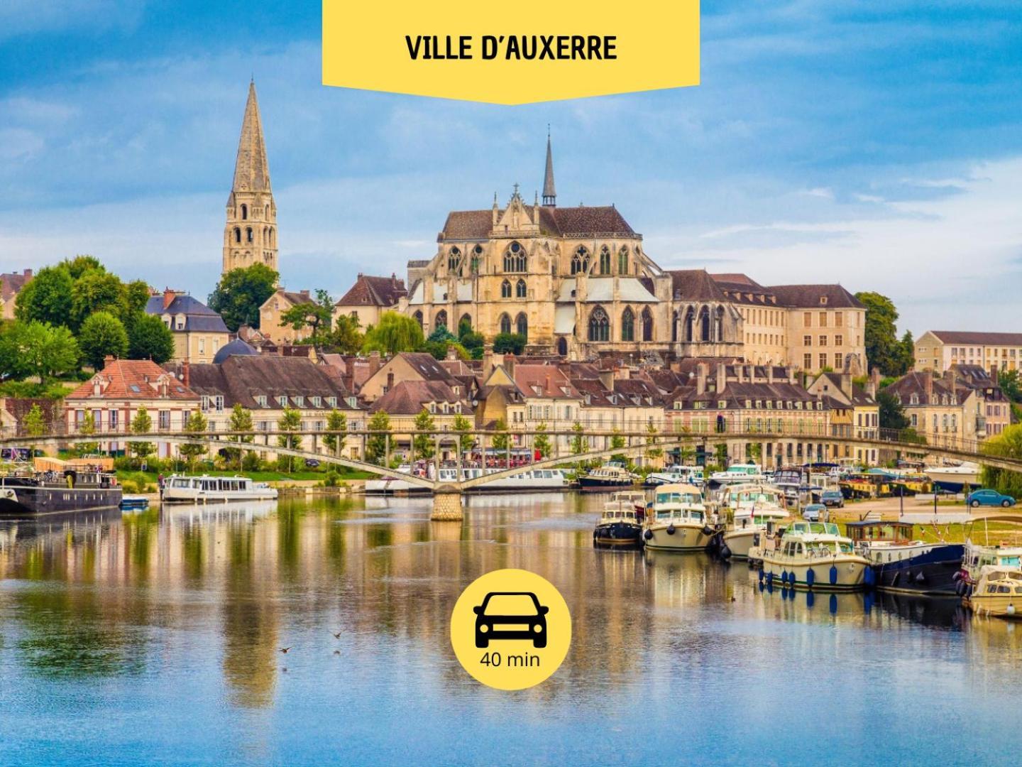 L'Expedition - Best Keys - Experience Unique - Deco Immersive - Lit Queen Size & Canape Convertible - Centre Ville - Netflix & Wifi Illimite - Check-In Autonome - Parking Gratuit Villeneuve-sur-Yonne Ngoại thất bức ảnh